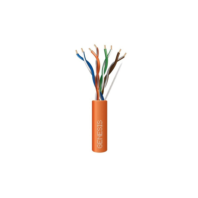 Honeywell 50781103 Genesis Orange 1000-Foot 24/4-Pair Cat 5e Unshielded (U/UTP) Networking Riser Cable
