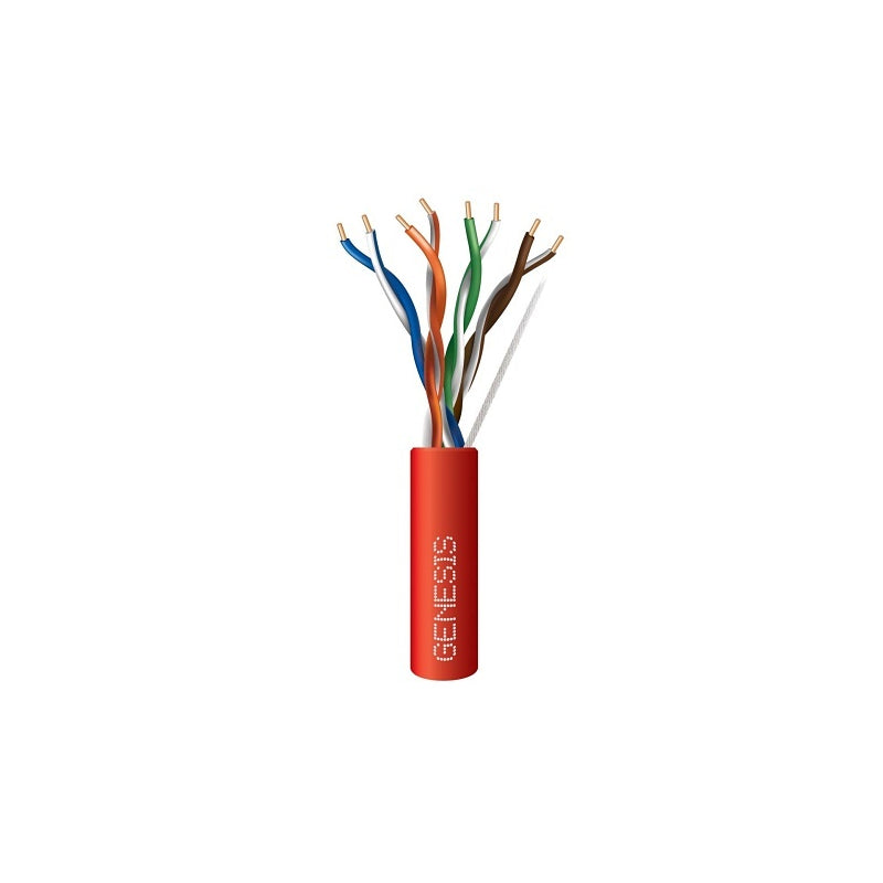 Honeywell 50781104 Genesis Red 1000-Foot 24/4-Pair Cat 5e Unshielded (U/UTP) Networking Riser Cable