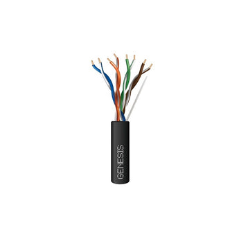 Honeywell 50781108 Genesis Black 1000-Foot 24/4-Pair Cat 5e Unshielded (U/UTP) Networking Riser Cable