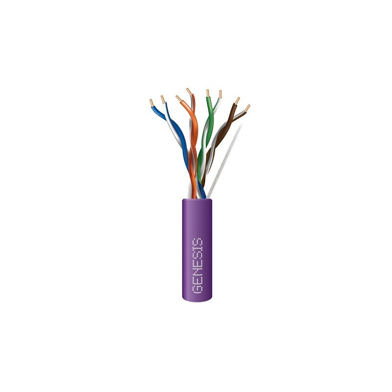 Honeywell 50781110 Genesis Purple 1000-Foot 24/4-Pair Cat 5e Unshielded (U/UTP) Networking Riser Cable