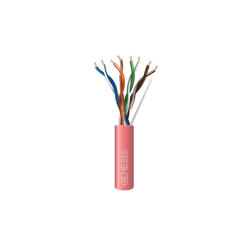 Honeywell 50781111 Genesis Pink 1000-Foot 24/4-Pair Cat 5e Unshielded (U/UTP) Networking Riser Cable
