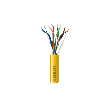Honeywell 50881102 Genesis Yellow 1000-Foot 24/4-Pair Cat 5e Unshielded Plenum Cable