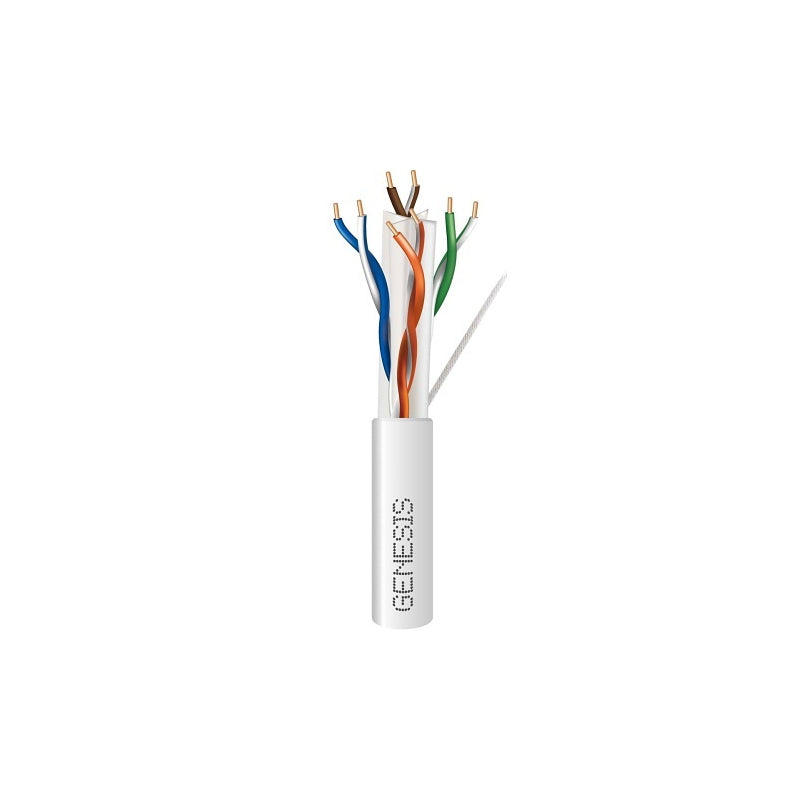 Honeywell 50921101 Genesis White 1000-Foot 23/4-Pair Cat 6 Plus Unshielded (U/UTP) Networking Riser Cable
