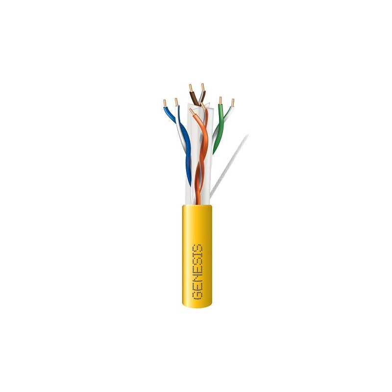 Honeywell 50922102 Genesis Yellow 1000-Foot 23/4-Pair Cat 6 Plus Unshielded (U/UTP) Networking Riser Cable