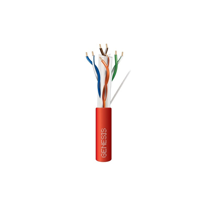 Honeywell 50922104 Genesis Red 1000-Foot 23/4-Pair Cat 6 Plus Unshielded (U/UTP) Networking Riser Cable