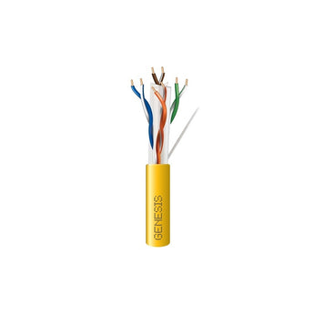Honeywell 51022102 Genesis Yellow 1000-Foot 23/4-Pair Cat 6 Plus Unshielded (U/UTP) Networking Plenum Cable