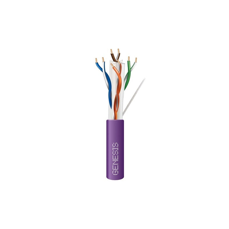 Honeywell 51022110 Genesis Purple 1000-Foot 23/4-Pair Cat 6 Plus Unshielded (U/UTP) Networking Plenum Cable