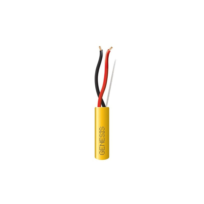 Honeywell 52521002 Genesis Yellow 1000-Foot 14/2 Stranded Unshielded Speaker Riser Cable