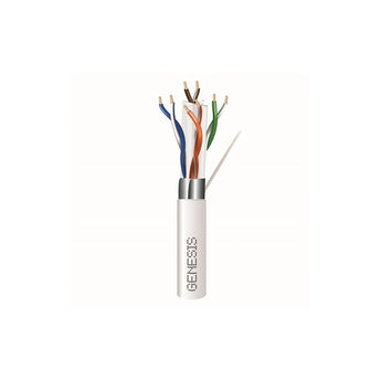 Honeywell 53931101 Genesis White 1000-Foot 23/4-Pair Cat 6A Unshielded Riser Networking Plenum Cable