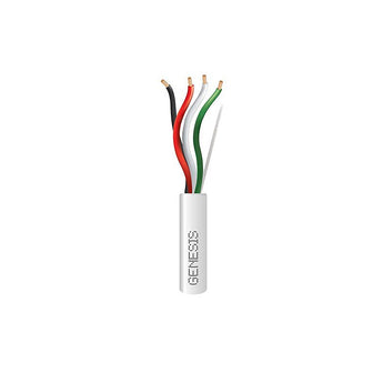 Honeywell 54745501 Genesis White 500-foot 16/4 Stranded Riser Audacious Speaker Cable