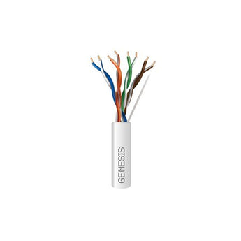 Honeywell 63612101 Genesis White 1000-Foot CAT6 23 AWG Solid Unshielded Splineless Twisted Pair Plenum Cable