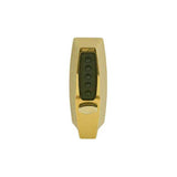 Kaba 71020341 Bright Brass Simplex Mechanical Auxiliary Pushbutton Lock