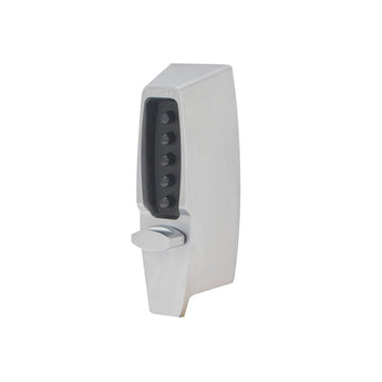 Kaba 710626D41 Satin Chrome Simplex Auxiliary Pushbutton Lock