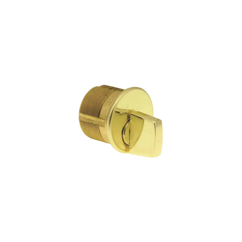 Kaba 7161TK2-03 Bright Brass 1-inch Turnknob Mortise Cylinder