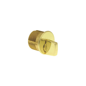 Kaba 7161TK2-03 Bright Brass 1-inch Turnknob Mortise Cylinder