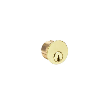 Kaba 7165FA2-03-KA2 Bright Brass Segal 1-inch Mortise Cylinder