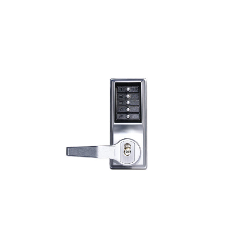 Kaba LL1021B26D41 Left-Hand Simplex Mechanical Pushbutton Door Lock