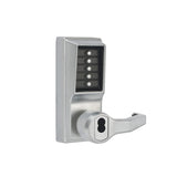 Kaba LR1076B26D41 Satin Chrome Right-Hand Entry Pushbutton Lever Mechanical Door Lock