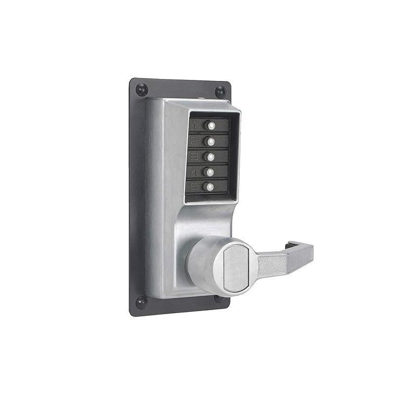 Kaba LRP101026D41 Satin Chrome Right-Hand Reverse Simplex 5-Pushbutton Mechanical Lock