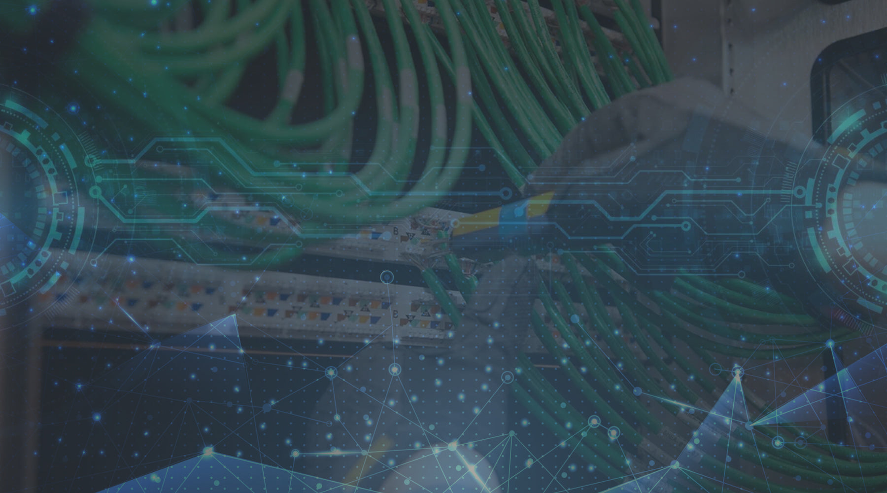 Technology graphic low voltage network wiring 