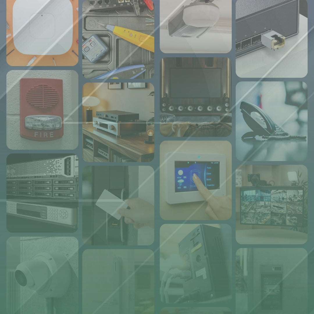 small rectangle thumbnails of all product categories at low voltage dealer