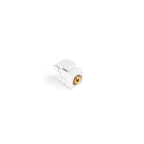 Leviton 40735-RYW White with Yellow Barrel RCA 110-Termination QUICKPORT™ Connector