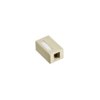 Leviton 41089-1IP	Ivory 1-Port Plenum Rated Surface-Mount QUICKPORT™ Box