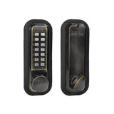 LockeyUSA 2210AB Antique Brass Mechanical Keyless Combination Deadbolt Lock