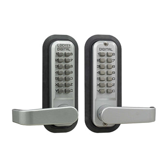 LockeyUSA 2835MGDC Marine Grade Double Combination Mechanical Keyless Lever Lock with Passage