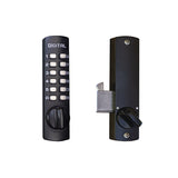 LockeyUSA C150JB Jet Black Mechanical Hook Bolt Keyless Digital Combination Lock