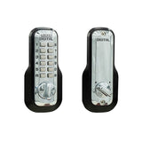 LockeyUSA M210BCEZ Bright Chrome Mechanical Keyless Combination Deadbolt Lock