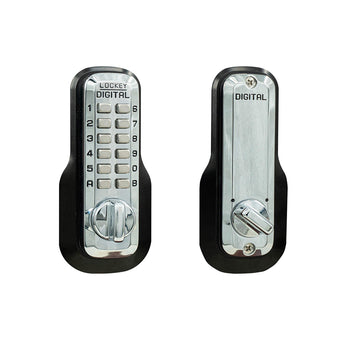 LockeyUSA M210BCEZ Bright Chrome Mechanical Keyless Combination Deadbolt Lock