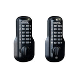 LockeyUSA M210JBDC Jet Black Mechanical Keyless Double Combination Deadbolt Lock