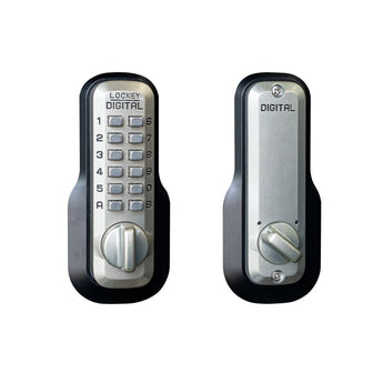 LockeyUSA M210SNEZ Satin Nickel Mechanical Keyless Combination Deadbolt Lock