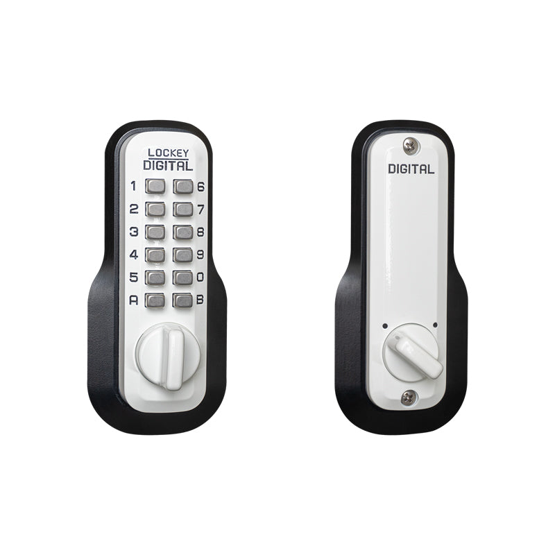 LockeyUSA M210WHEZ White Mechanical Keyless Combination Deadbolt Lock