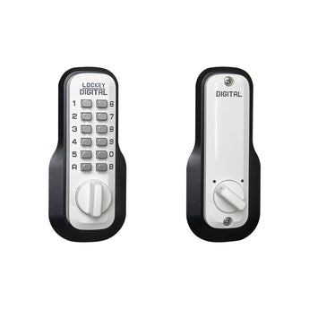 LockeyUSA M210WHEZ White Mechanical Keyless Combination Deadbolt Lock