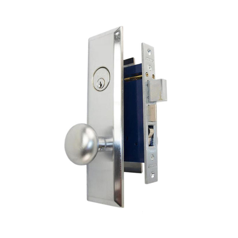 Marks USA 114A/26D-X-LH Satin Chrome Left Hand Metro Mortise Lock