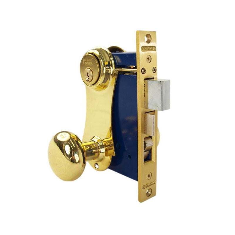 Marks USA 21AC/3-W-RHR Right Hand Reverse Mortise Lock for Ornamental Iron Gate