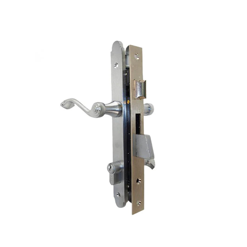 Marks USA 2750B-US26D Satin Chrome Thinline Series 2750B Ornamental Iron Mortise Lockset