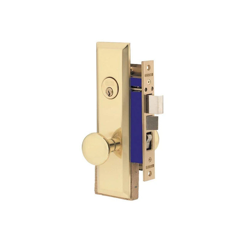 Marks USA Metro 114A/3-RH US3-Polished Brass Finish Apartment Entry Mortise Lock