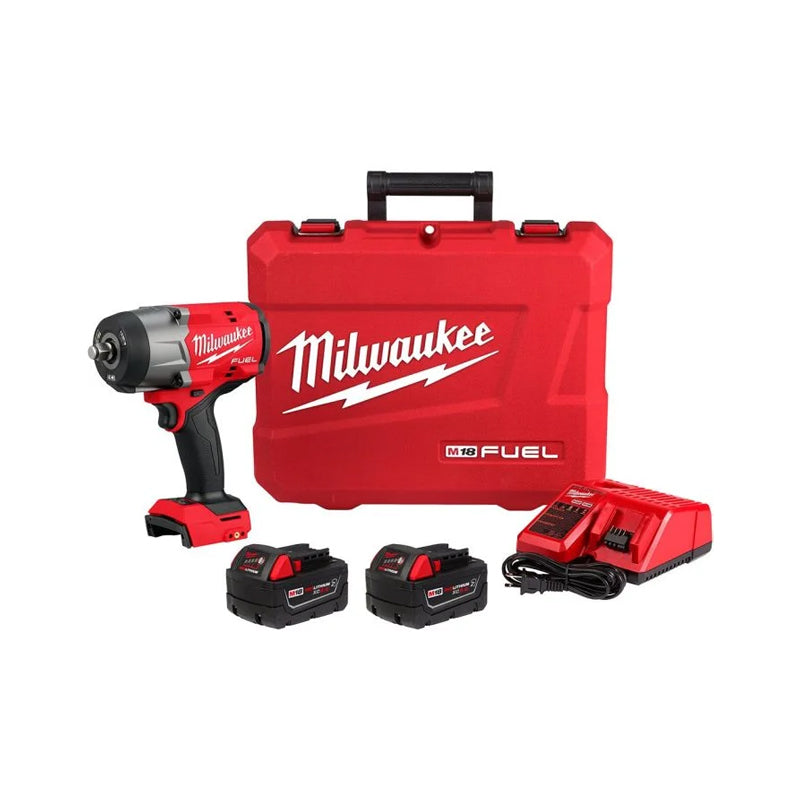 Milwaukee Tool 2967-22 M18 FUEL 18V 1/2-inch High Torque Impact Wrench Friction Ring Kit