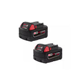 Milwaukee Tool 48-11-1852 2-Pack M18 18-Volt Lithium-Ion XC Extended Capacity 5.0 Ah Battery Pack