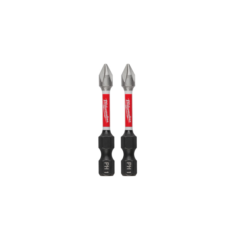 Milwaukee Tool 48-32-4961 2-Pack SHOCKWAVE Impact Duty 2-inch PH1 Bit