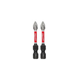 Milwaukee Tool 48-32-4961 2-Pack SHOCKWAVE Impact Duty 2-inch PH1 Bit