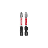 Milwaukee Tool 48-32-4962 2-Pack SHOCKWAVE Impact Duty 2-inch PH2 Bit