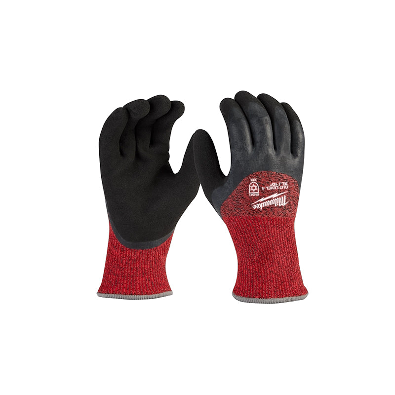 Milwaukee Tool 48-73-7943 Cut Level 4 Latex Insulated Winter Dipped Gloves XL