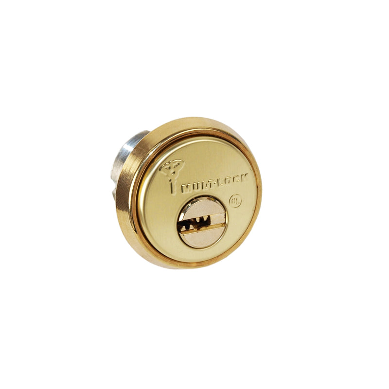 MuL-T-Lock 206SP-MOR1C02-05-D Bright Brass 1-1/8-inch Mortise Cylinder