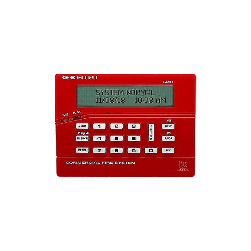 Napco GEMC-FK1 LCD Fire Keypad for GEM-C Combo System