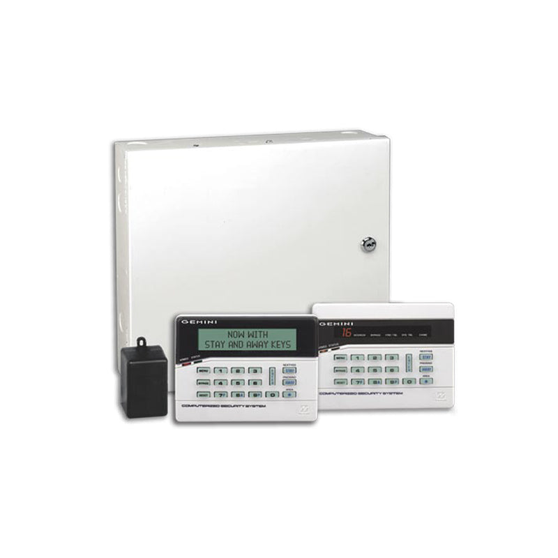 Napco K1632INTROPK Gemini Series P1632 Control Panel with GEMK1CA Alpha Keypad with Stay and Away Keys and Transformer