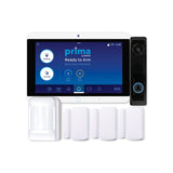 Napco PKIT1DA Prima System with 3 Door and Window Transmitters with Motion Sensor, HD Video Doorbell, and AT&T Network